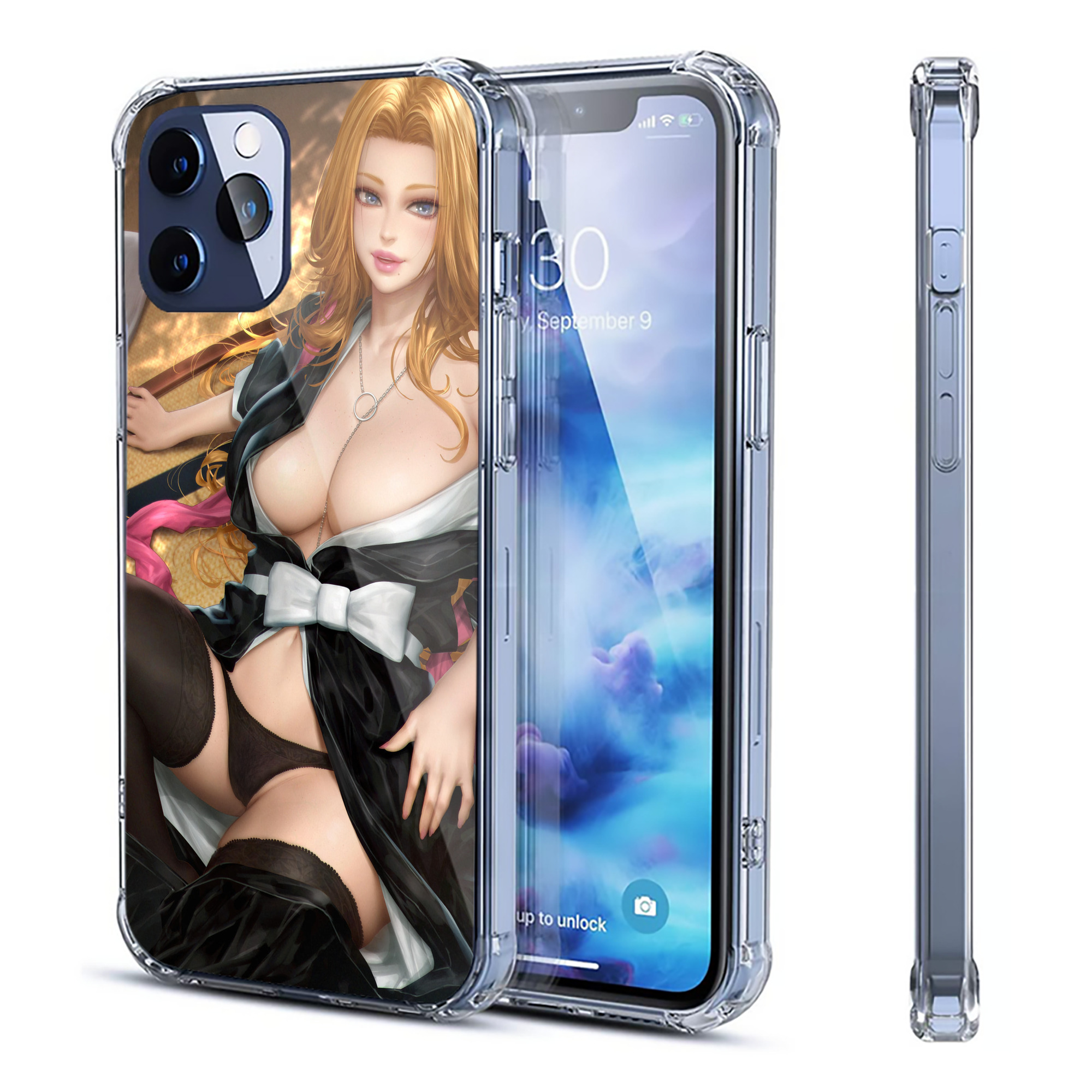 （画像用） ブリーチ BLEACH 【iPhone 12シリーズ対応】透明スマホケース（クリアソフトケース）